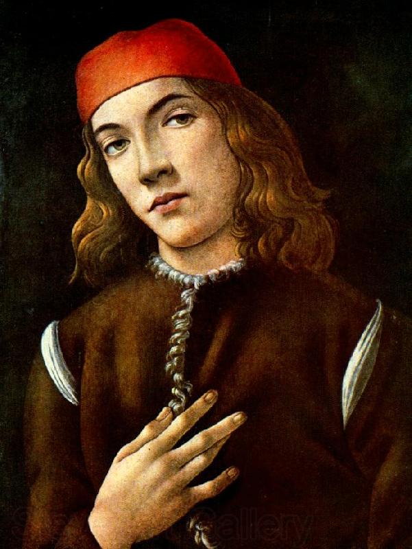 BOTTICELLI, Sandro Portrait of a Young Man  fdgdf